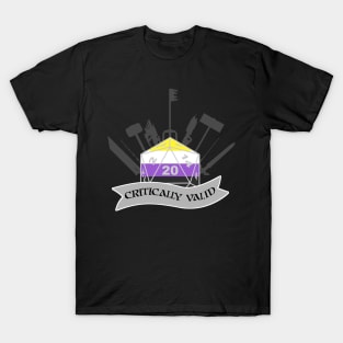 Critically Valid: Non-Binary pride T-Shirt